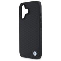 BMW BMHMP16S23RDDK iPhone 16 6.1" czarny/black hardcase Sign Leather Diamond Metal Logo MagSafe