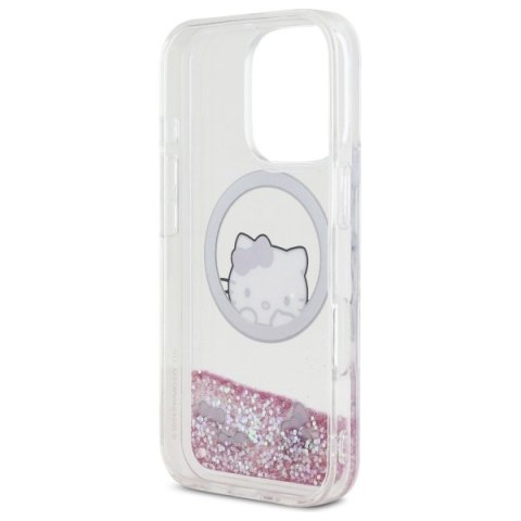 Hello Kitty HKHMP16XLSWKH iPhone 16 Pro Max 6.9" biały/white hardcase Liquid Glitter Sweet Kitty Bows MagSafe