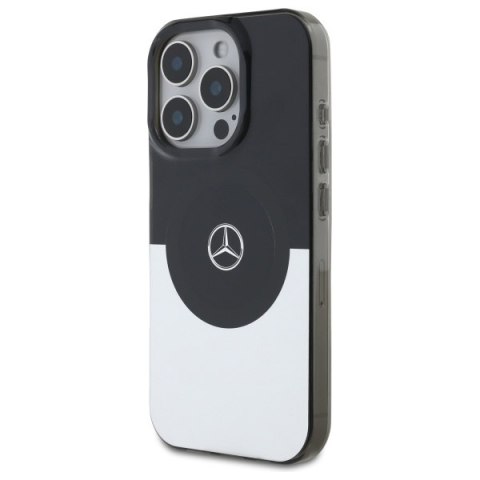 Mercedes MEHMP16L23HBIGK iPhone 16 Pro 6.3" czarny srebrny/black silver hardcase Double Layer BiColor MagSafe