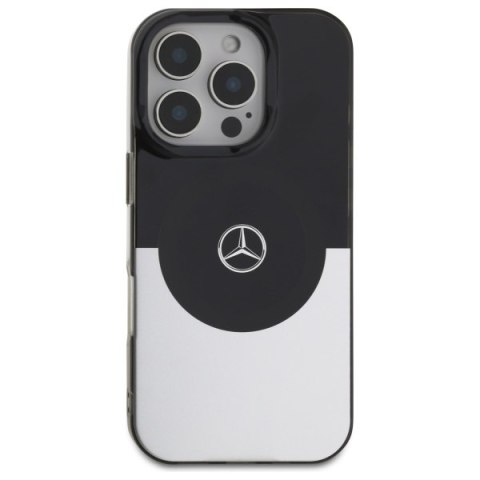 Mercedes MEHMP16L23HBIGK iPhone 16 Pro 6.3" czarny srebrny/black silver hardcase Double Layer BiColor MagSafe