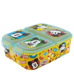 Lunchbox z przegrodami Mickey Mouse Fun-Tastic polipropylen 22 x 14 x 6 cm 19,5 x 16,5 x 6,7 cm