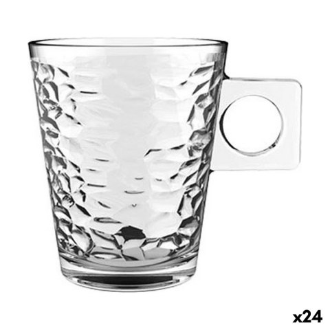 Zestaw filiżanek do kawy Lima abstracto 80 ml (3 Części) (24 Sztuk)