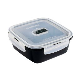 Hermetyczne pudełko na lunch Luminarc Pure Box Czarny 1,22 L Szkło (6 Sztuk)