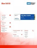 Dysk SSD Blue SSD 500GB SA510 M.2 2280 WDS500G3B0B