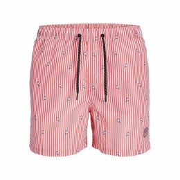 Strój kąpielowy Męski PSTFIJI JJSWIM MINI STRIPE LY Jack & Jones 12227350 Różowy - XL