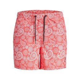 Strój kąpielowy Męski SQUAD Jack & Jones PAISLEY 12234512 Różowy - S