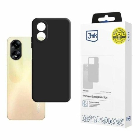 3MK Matt Case Oppo A38 czarny/black