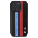 BMW BMHMP16X23PUPTK iPhone 16 Pro Max 6.9" czarny/black hardcase M Perf. Tricolor Printed Stripes MagSafe