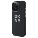 DKNY DKHCP16LSMCBSK iPhone 16 Pro 6.3" czarny/black hardcase Liquid Silicone Metal Logo