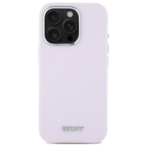 DKNY DKHMP16LSMCHLP iPhone 16 Pro 6.3" różowy/pink hardcase Liquid Silicone Small Metal Logo MagSafe