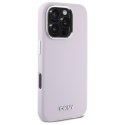 DKNY DKHMP16LSMCHLP iPhone 16 Pro 6.3" różowy/pink hardcase Liquid Silicone Small Metal Logo MagSafe
