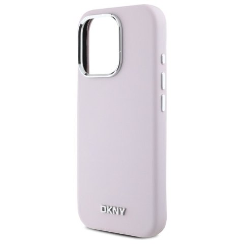DKNY DKHMP16LSMCHLP iPhone 16 Pro 6.3" różowy/pink hardcase Liquid Silicone Small Metal Logo MagSafe