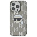 Karl Lagerfeld KLHCP16XHKLPKHK iPhone Pro Max 6.9" czarny/black hardcase IML Karl Head Electroplated