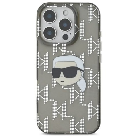 Karl Lagerfeld KLHCP16XHKLPKHK iPhone Pro Max 6.9" czarny/black hardcase IML Karl Head Electroplated