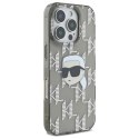 Karl Lagerfeld KLHCP16XHKLPKHK iPhone Pro Max 6.9" czarny/black hardcase IML Karl Head Electroplated