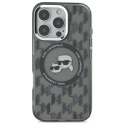 Karl Lagerfeld KLHMP16LHMCKMHK iPhone 16 Pro 6.3" czarny/black IML Monogram Karl&Choupette Head MagSafe