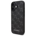 Karl Lagerfeld KLHMP16SPKHPORPK iPhone 16 6.1" czarny/black hardcase Hot Stamp Magsafe