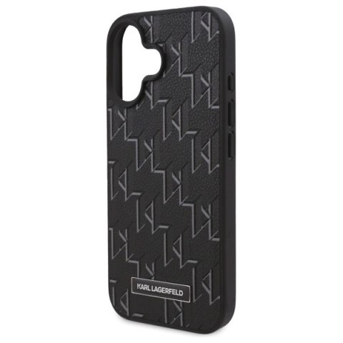 Karl Lagerfeld KLHMP16SPKHPORPK iPhone 16 6.1" czarny/black hardcase Hot Stamp Magsafe