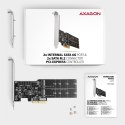 PCES-SA4M2 Kontroler PCIe 2x wewnętrzny port SATA 6G + 2x wewnętrzny port M.2 B-key SATA, SP & LP