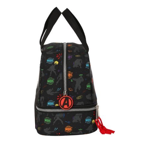 Pudełko na drugie śniadanie The Avengers Super heroes Czarny 20 x 20 x 15 cm