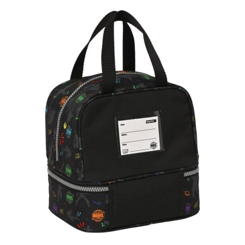 Pudełko na drugie śniadanie The Avengers Super heroes Czarny 20 x 20 x 15 cm