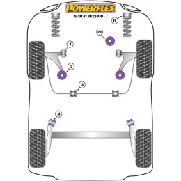 Silentblock Powerflex EXH023 Rura Wydechowa (1 Sztuk)