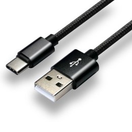 Kabel zasilający everActive CBB-1CB (USB - USB typu C ; 1m; kolor czarny)