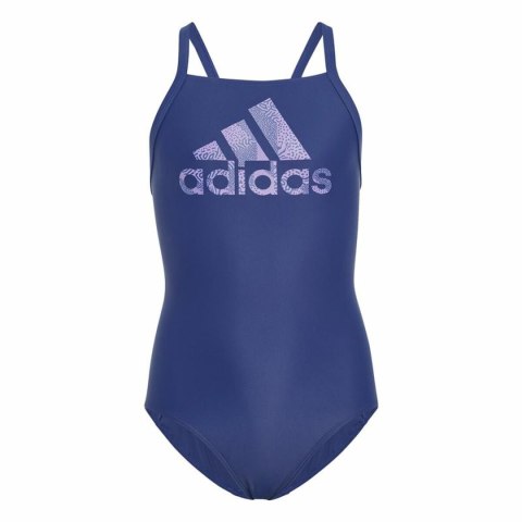 Strój Kąpielowy dla Dziewczynki Adidas Big Logo Niebieski - 5-6 lat