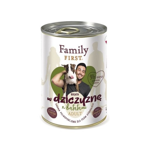 FamilyFirst Bogata w dziczyznę+batat adult 400g