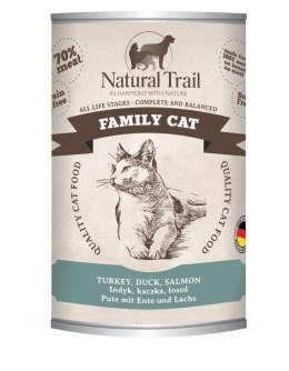 NATURAL TRAIL Cat Family Turkey, Duck,Salmon 400g