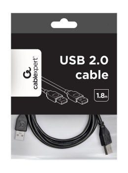 Kabel GEMBIRD CCP-USB2-AMAM-6 (USB 2.0 typu A M - USB 2.0 typu A M; 1,8m; kolor czarny)