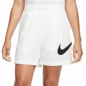 Krótkie Spodenki Sportowe Damskie Nike Sportswear Essential Biały - L