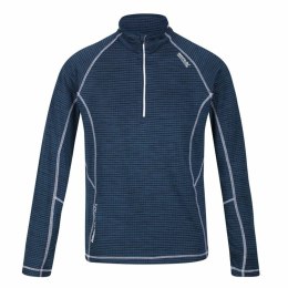 Koszulka z długim rękawem Męska Regatta Yonder Half-Zip Ciemnoniebieski - 2XL