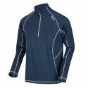 Koszulka z długim rękawem Męska Regatta Yonder Half-Zip Ciemnoniebieski - 2XL