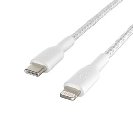 Kabel USB-C do Lightning Belkin CAA004BT1MWH Biały 1 m