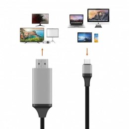 Kabel USB-C na HDMI PcCom Essential 1,8 m