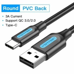 Kabel USB Vention 50 cm Czarny (1 Sztuk)