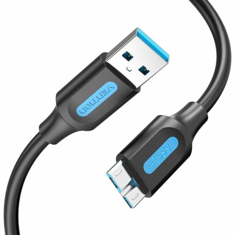 Kabel USB Vention Czarny (1 Sztuk)