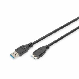 Kabel USB do micro USB Digitus AK-300116-018-S Czarny 1,8 m