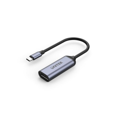 Adapter USB-C na DisplayPort Unitek V1415A Szary 15 cm (1 Sztuk)