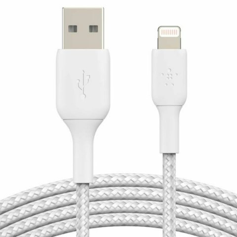 Kabel USB do Lightning Belkin CAA002BT2MWH Biały 2 m (1 Sztuk)