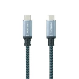 Kabel USB-C 3.1 NANOCABLE 10.01.4102-COMB 2 m Czarny/Szary (1 Sztuk)