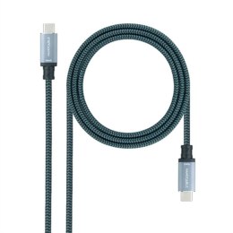 Kabel USB-C NANOCABLE 10.01.4103-COMB 3 m Czarny Czarny/Szary (1 Sztuk)