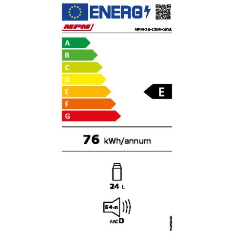 Przenośna Lodówka Elektryczna Mpm MPM-28-CBM-08Y Szary Poliuretan 24 L 42,6 x 43,1 x 31,1 cm