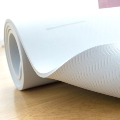 Antypoślizgowa mata do jogi z liniami wyrównującymi i przewodnikiem do ćwiczeń Asamat InnovaGoods