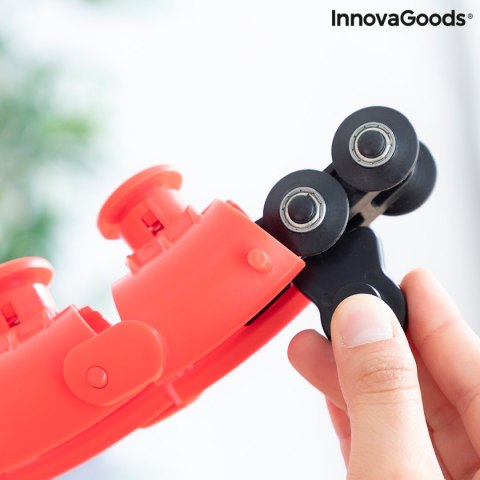 Inteligenty i Regulowany Hula-hop z Obciążeniem do Fitnessu Fittehoop InnovaGoods FITTEHOOP Czerwony Wielokolorowy (Odnowione A)