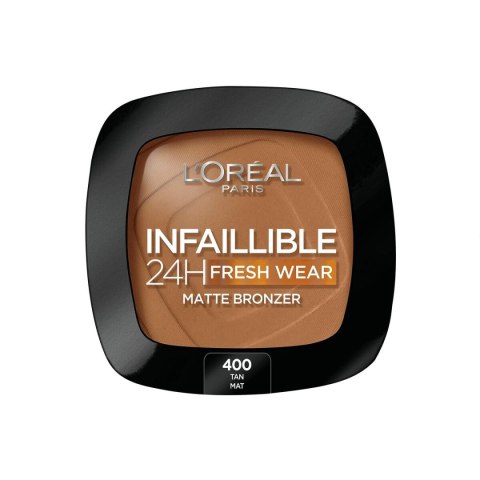 Kompaktowy puder brązujący L'Oreal Make Up Infaillible 400-tan doré 24 godzin (9 g)