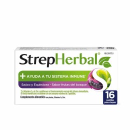 Składniki odżywcze Strepsils Strepherbal Owoce leśne 16 Sztuk