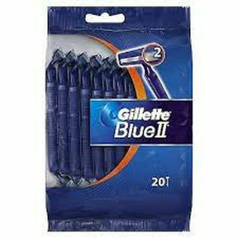 Jednorazowe Maszynki do Golenia Gillette Blue II 20 Sztuk