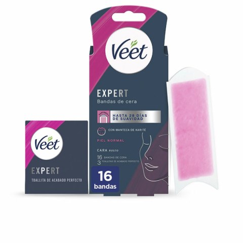 Plastry do Depilacji Twarzy Veet Expert (16 Sztuk)